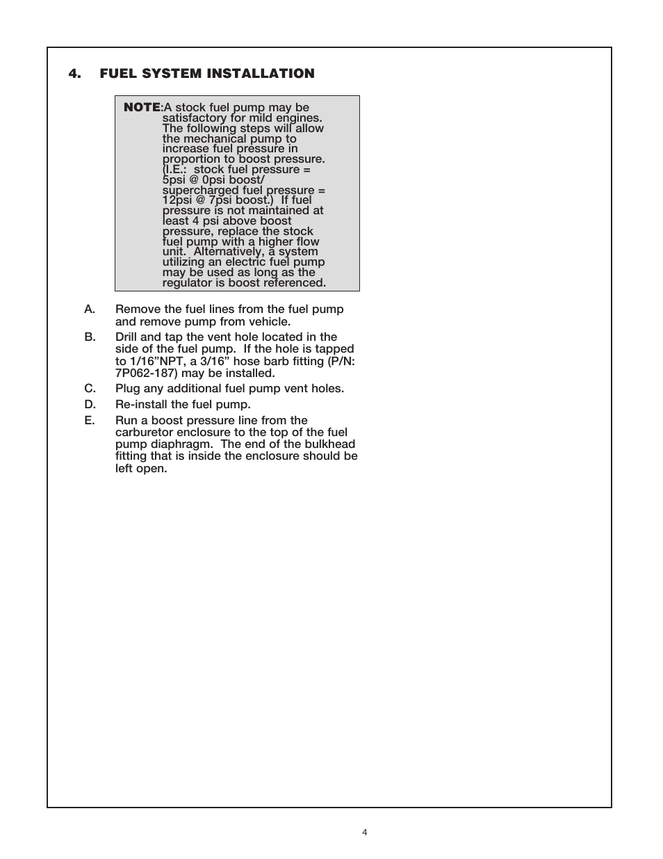 Vortech 1964-1967 Pontiac GTO Carbureted User Manual | Page 12 / 27