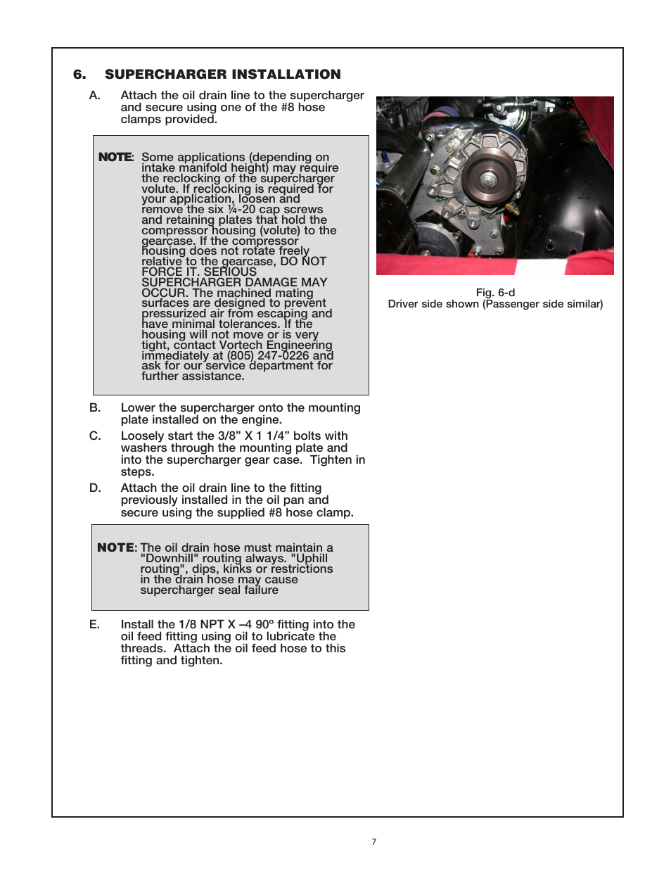 Vortech 1964-1967 Pontiac GTO Carbureted User Manual | Page 15 / 27