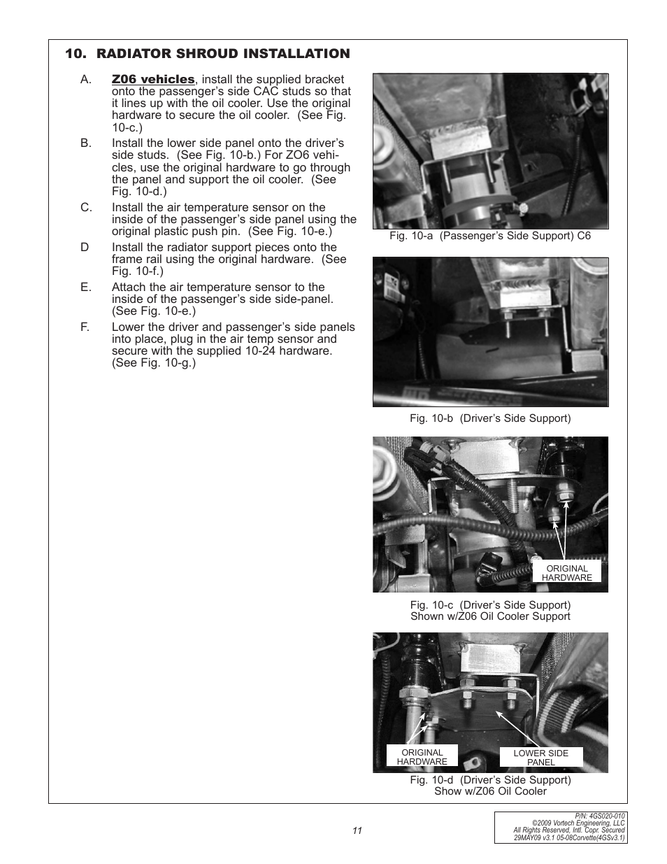 Vortech 2005-2008 C6 Corvette User Manual | Page 20 / 27
