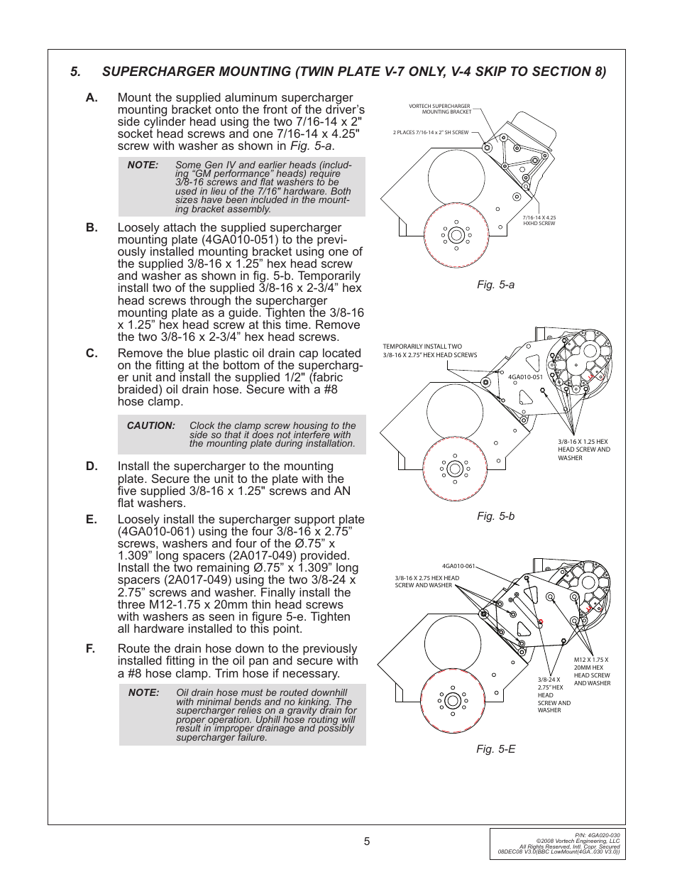 Vortech Universal Big Block Carbureted System User Manual | Page 13 / 24