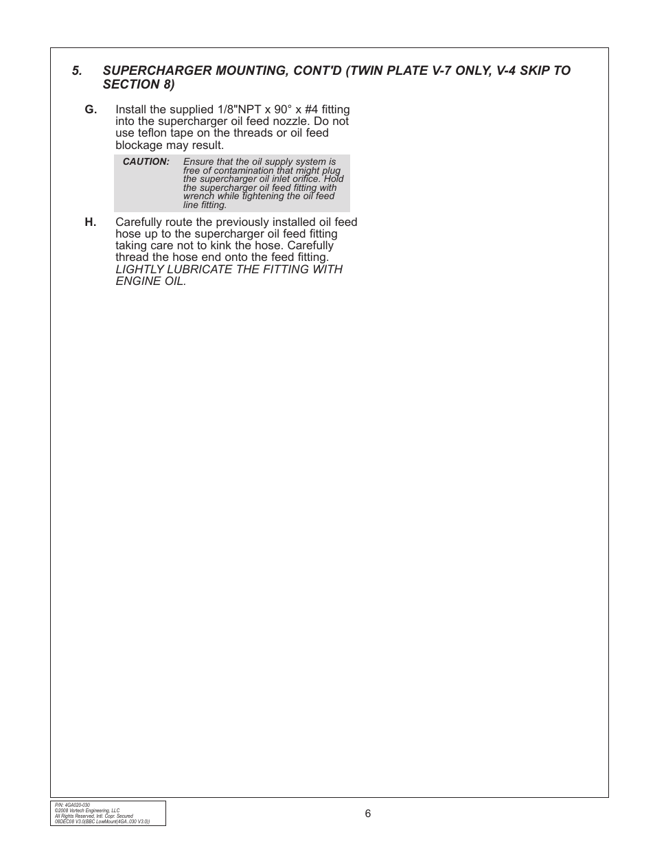 Vortech Universal Big Block Carbureted System User Manual | Page 14 / 24