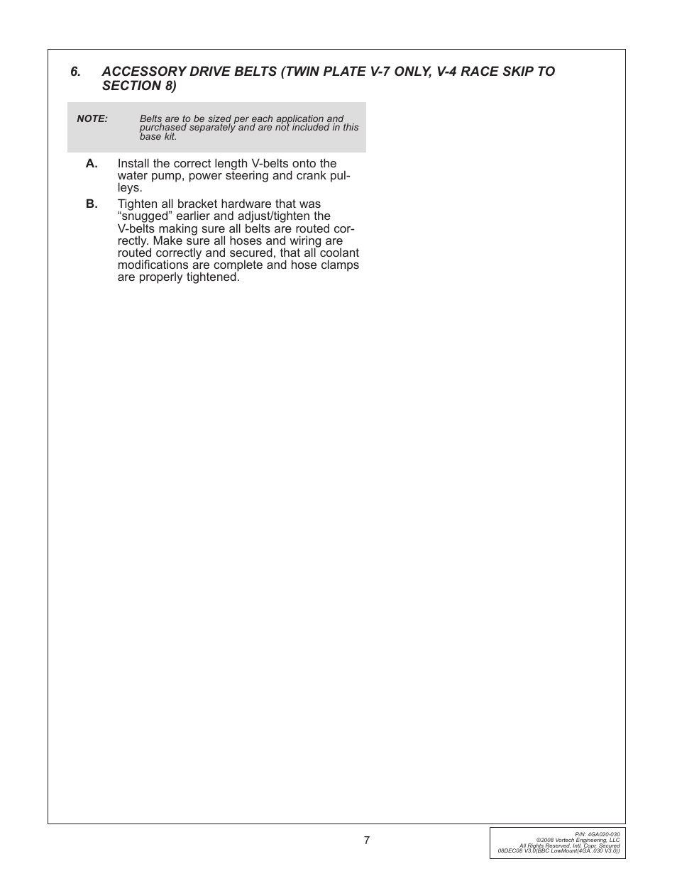 Vortech Universal Big Block Carbureted System User Manual | Page 15 / 24