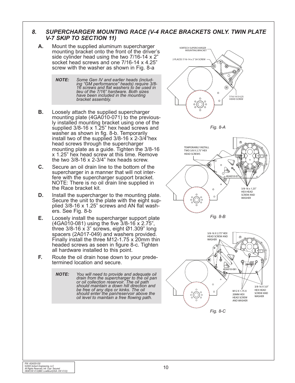 Vortech Universal Big Block Carbureted System User Manual | Page 18 / 24