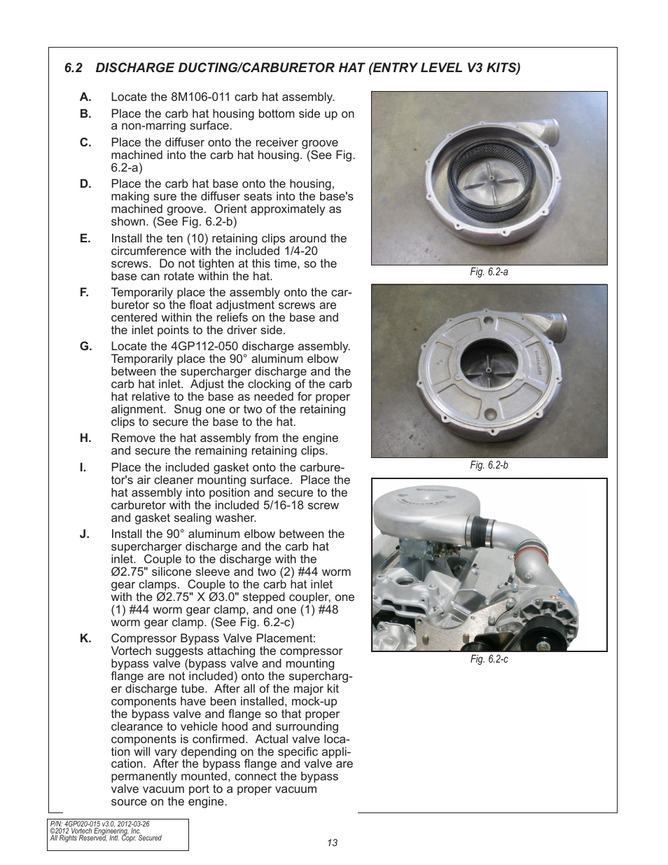 Vortech Universal Small Block Chevy Carbureted User Manual | Page 23 / 26