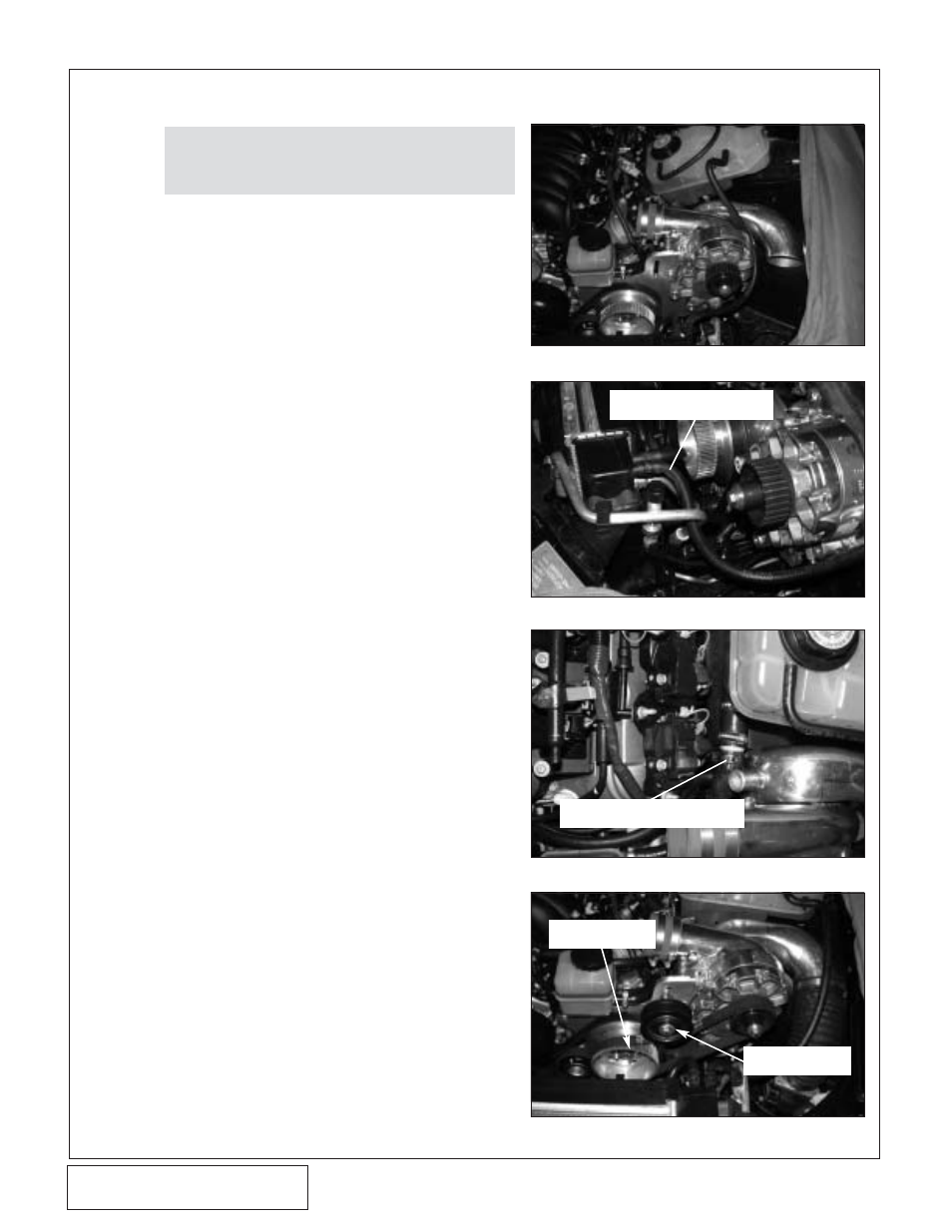 Supercharger mounting, cont’d | Vortech 2004 Pontiac GTO User Manual | Page 20 / 32