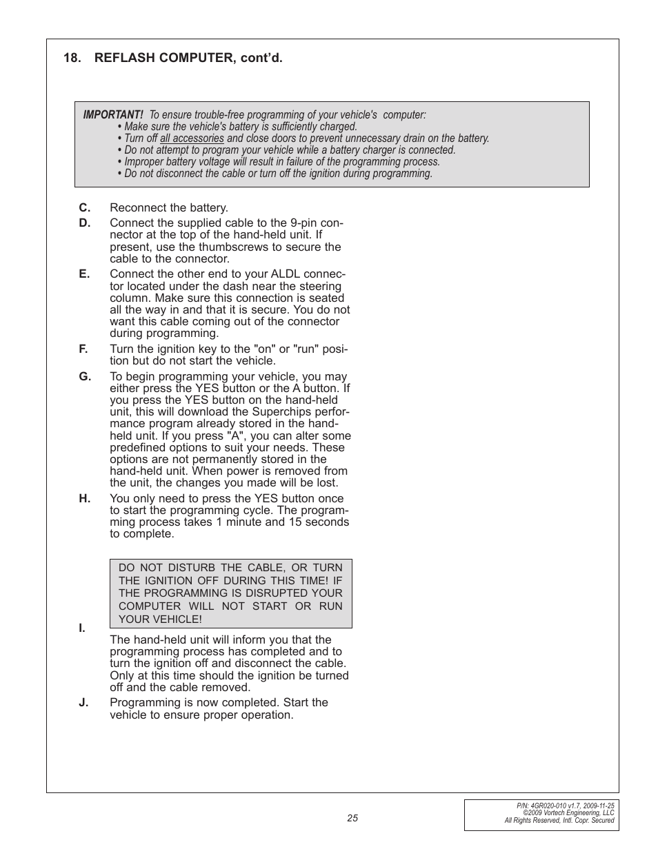 Vortech 1997-2004 C5 Corvette User Manual | Page 37 / 40