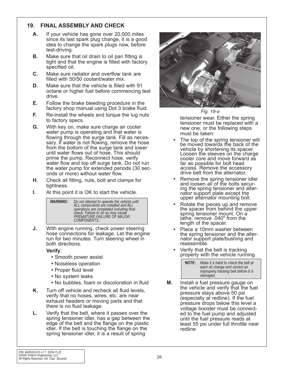 Vortech 1997-2004 C5 Corvette User Manual | Page 38 / 40