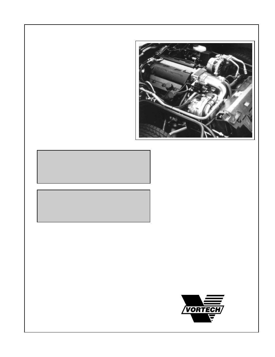 Vortech 1992-1996 5.7L LT1 Corvette User Manual | Page 33 / 33