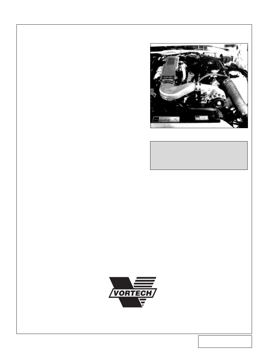 Engineering, llc | Vortech 1988-1992 5.0L/5.7L TPI F-Body User Manual | Page 22 / 22