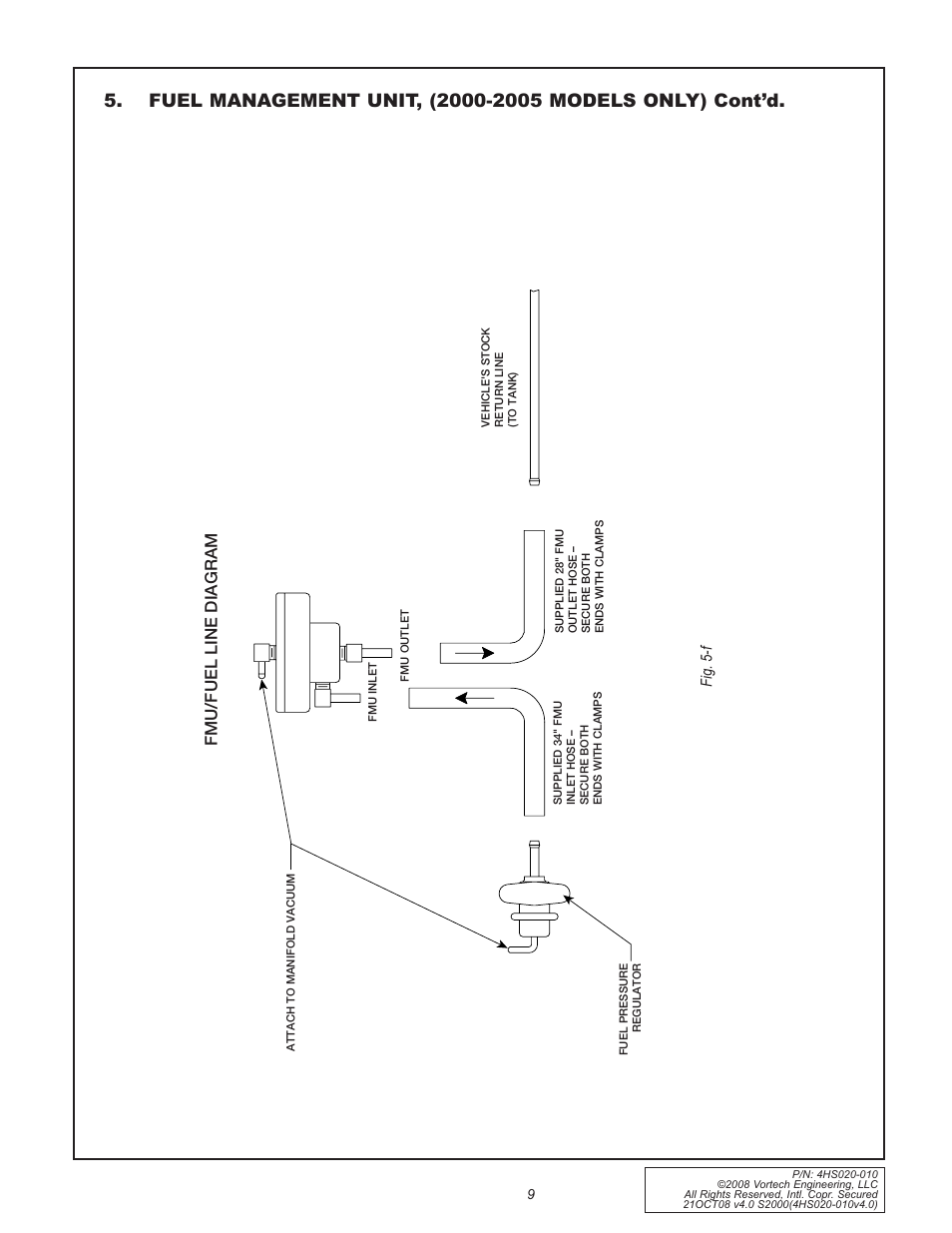 Fmu/fuel line diagram | Vortech 2000-2008 Honda S2000 User Manual | Page 21 / 52