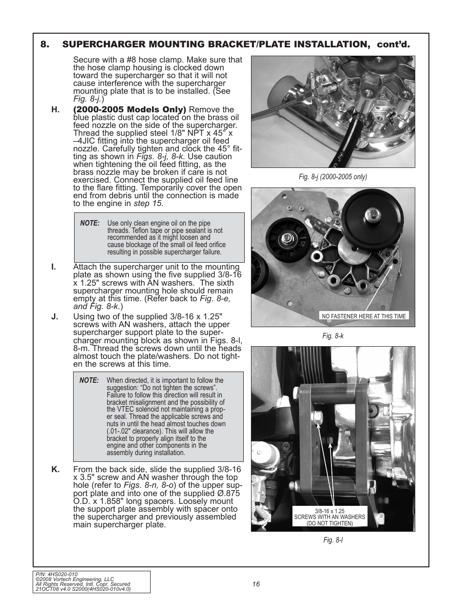 Vortech 2000-2008 Honda S2000 User Manual | Page 28 / 52