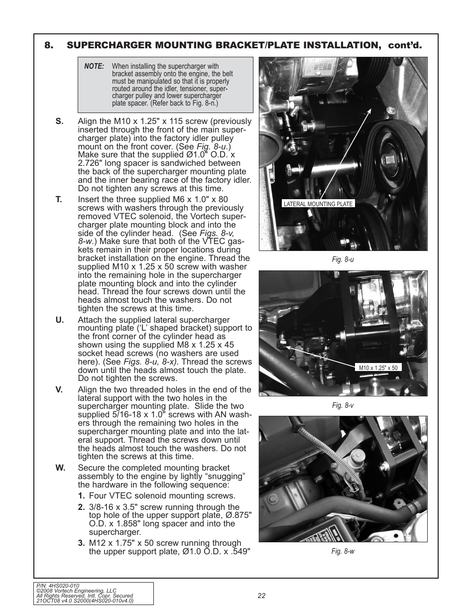 Vortech 2000-2008 Honda S2000 User Manual | Page 34 / 52