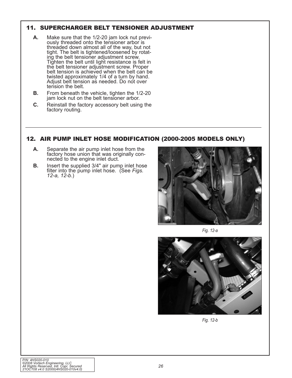 Vortech 2000-2008 Honda S2000 User Manual | Page 38 / 52