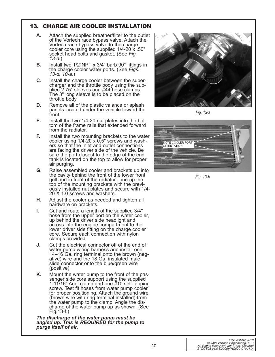 Vortech 2000-2008 Honda S2000 User Manual | Page 39 / 52