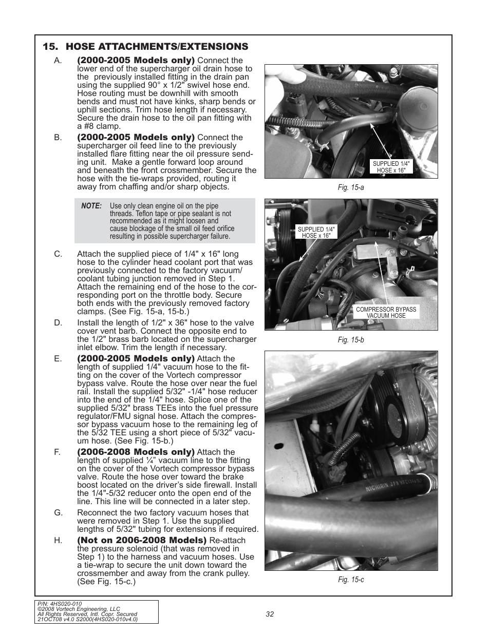 Vortech 2000-2008 Honda S2000 User Manual | Page 44 / 52