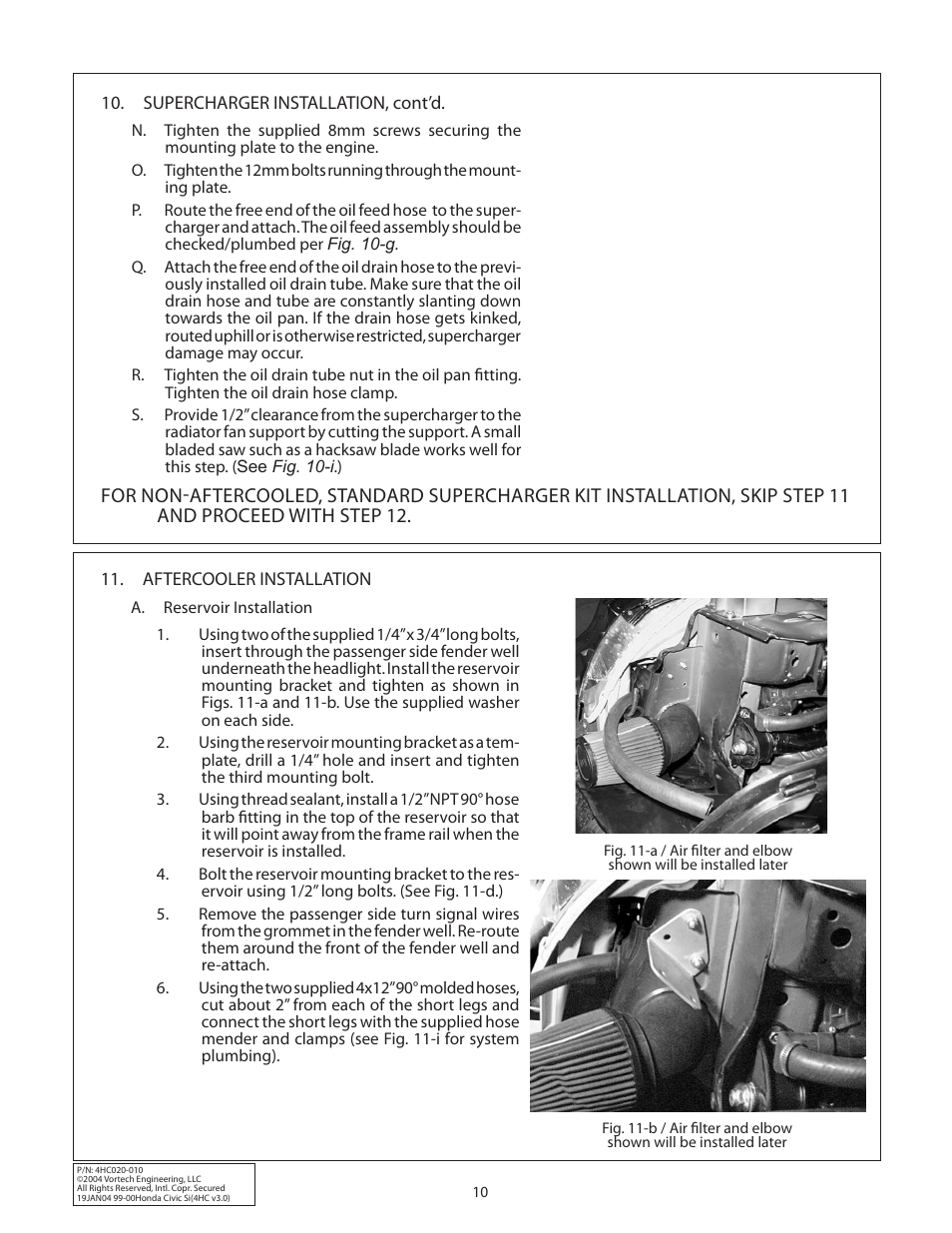 Vortech 1999-2000 Honda Civic Si User Manual | Page 18 / 28