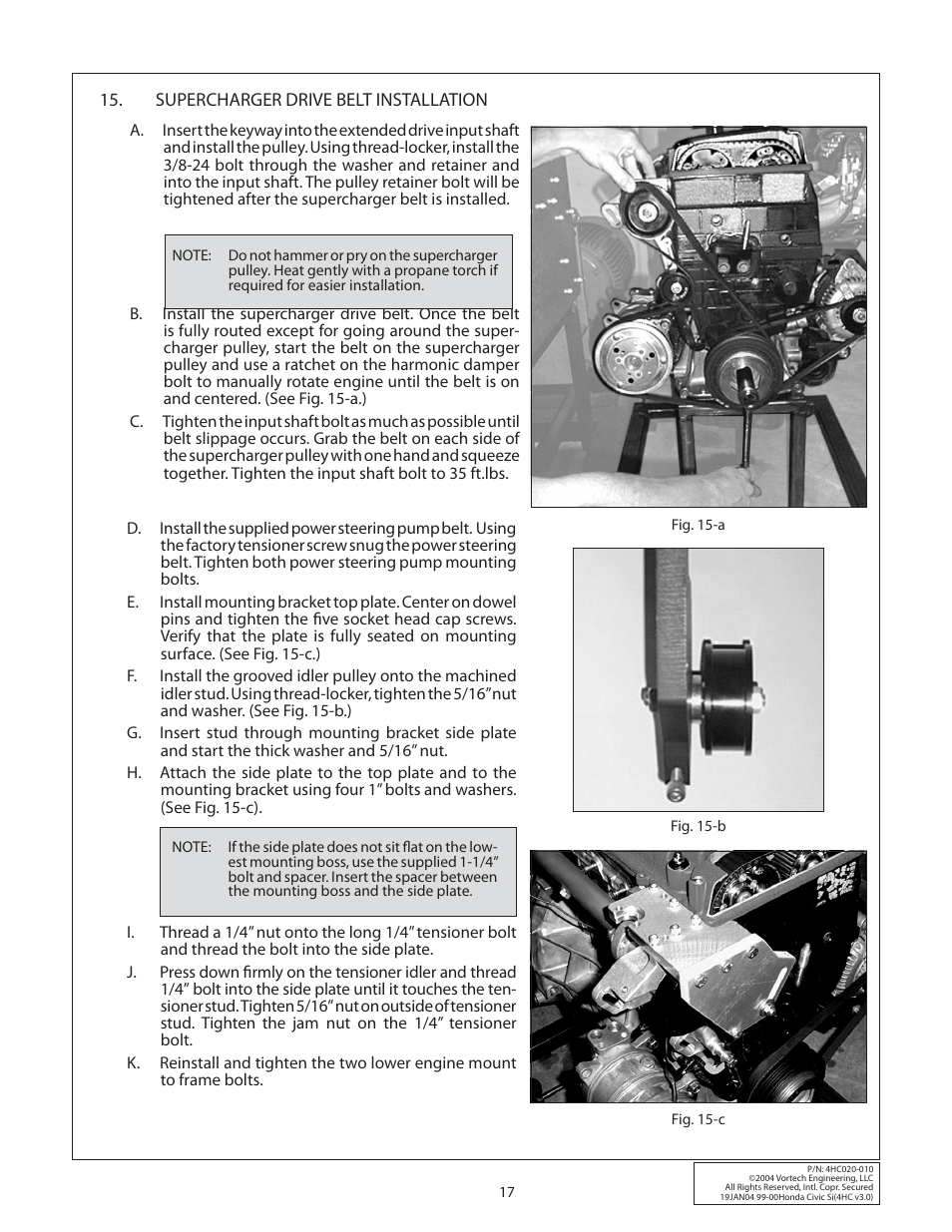 Vortech 1999-2000 Honda Civic Si User Manual | Page 25 / 28