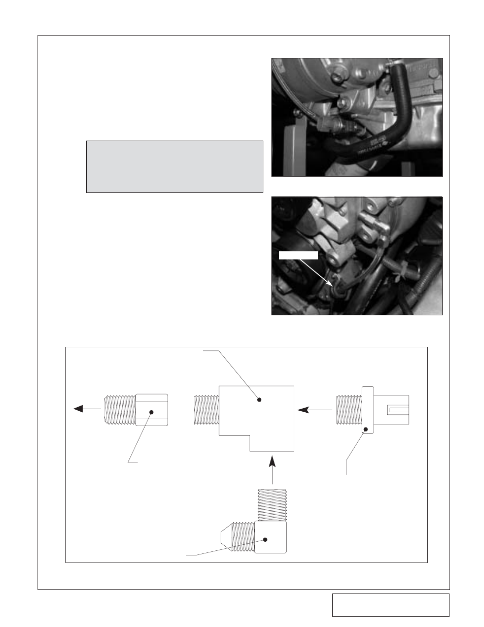 Oil feed installation | Vortech 2006 Titan User Manual | Page 11 / 20
