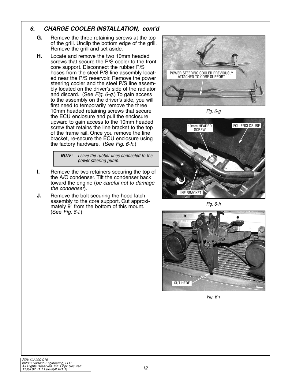 Vortech 2003-2005 Lexus 3.0L IS300 User Manual | Page 20 / 38