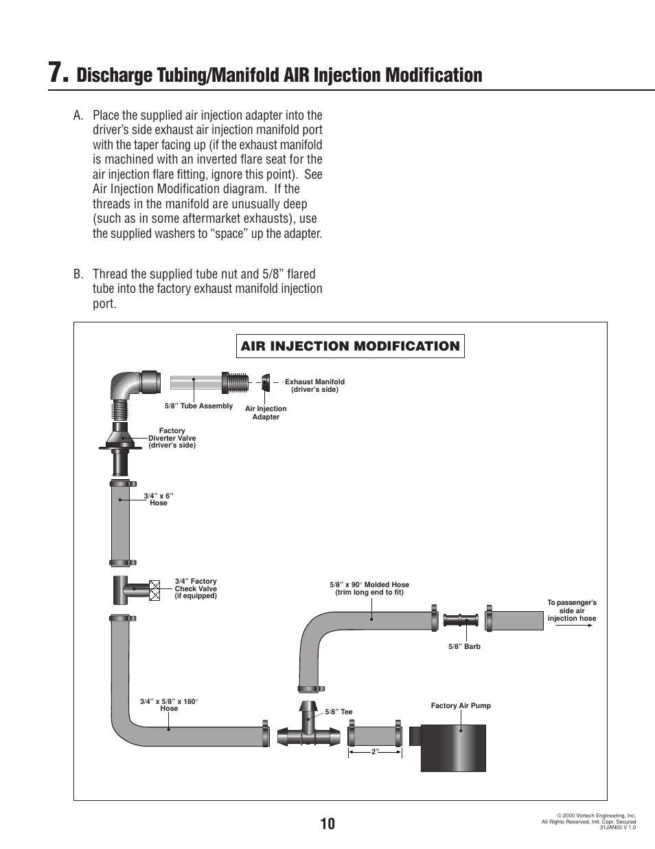 Air injection modification | Vortech 1993-1997 5.7L LT1 F-Body User Manual | Page 15 / 18