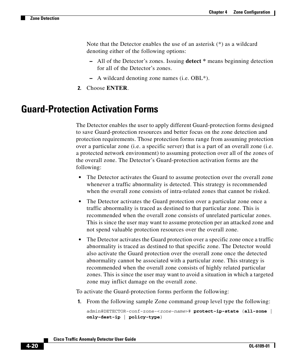 Guard-protection activation forms | Cisco OL-6109-01 User Manual | Page 20 / 22