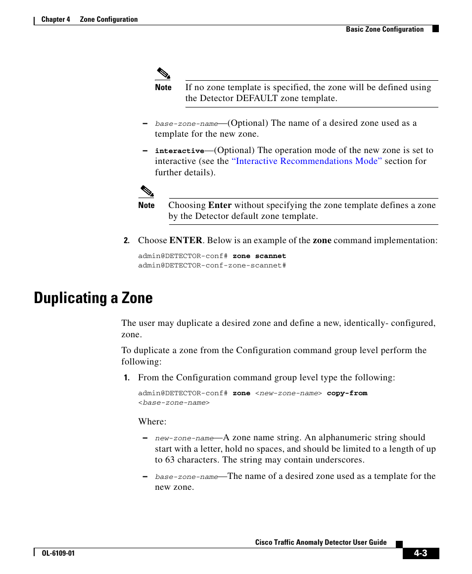 Duplicating a zone | Cisco OL-6109-01 User Manual | Page 3 / 22