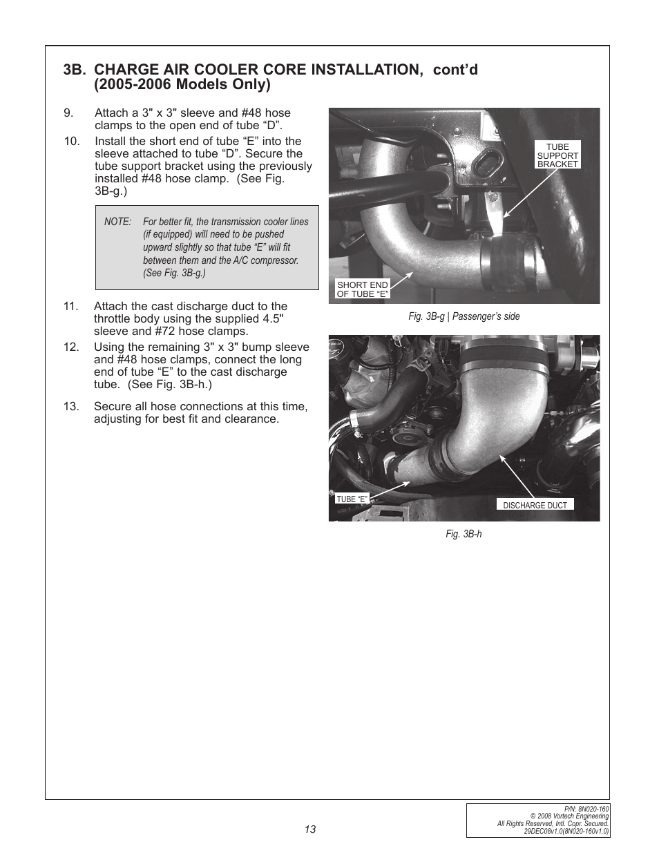 Vortech 2005-2009 Ford 4.6L 3V Mustang GT Air-Air Cooler User Manual | Page 21 / 50