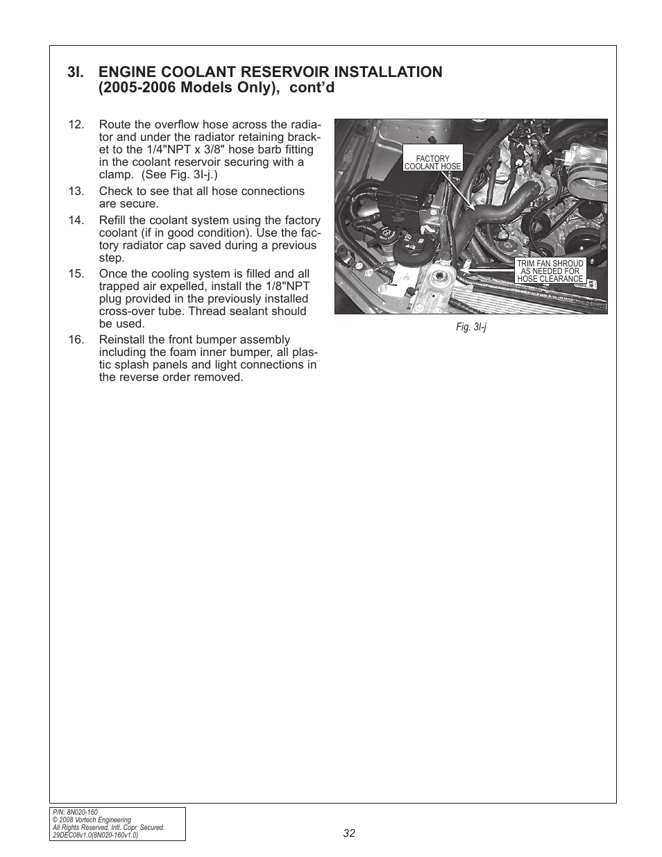 Vortech 2005-2009 Ford 4.6L 3V Mustang GT Air-Air Cooler User Manual | Page 40 / 50