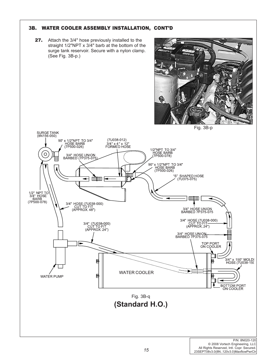 Standard h.o.) | Vortech 2005-2009 Ford 4.6L 3V Mustang GT User Manual | Page 25 / 46