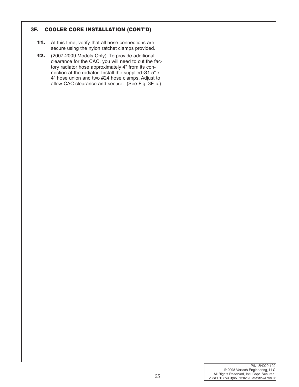 Vortech 2005-2009 Ford 4.6L 3V Mustang GT User Manual | Page 35 / 46