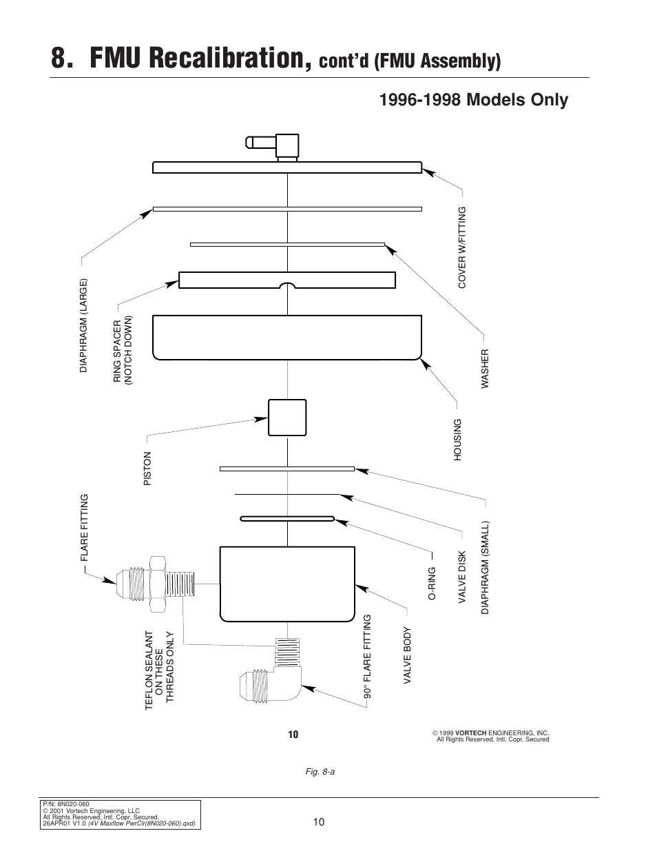 Fmu recalibration, Cont’d (fmu assembly) | Vortech 1999 & 2001 Ford 4.6L Mustang Cobra User Manual | Page 18 / 20