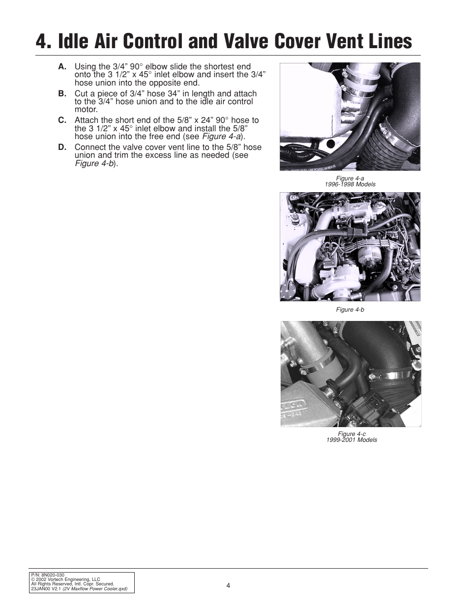 Idle air control and valve cover vent lines | Vortech 1996-2004 Ford 4.6L Mustang GT User Manual | Page 12 / 20