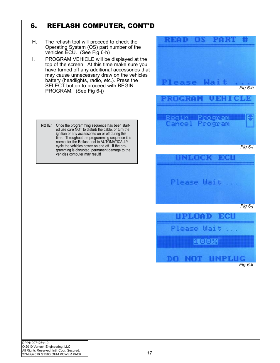 Reflash computer, cont'd | Vortech 2007-2009 FORD GT500 OEM POWER PACK UPGRADE User Manual | Page 22 / 26