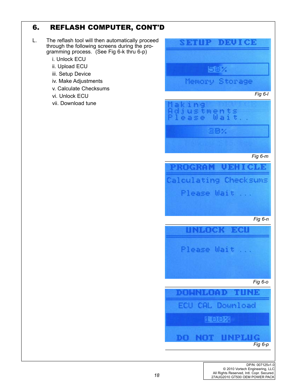 Reflash computer, cont'd | Vortech 2007-2009 FORD GT500 OEM POWER PACK UPGRADE User Manual | Page 23 / 26