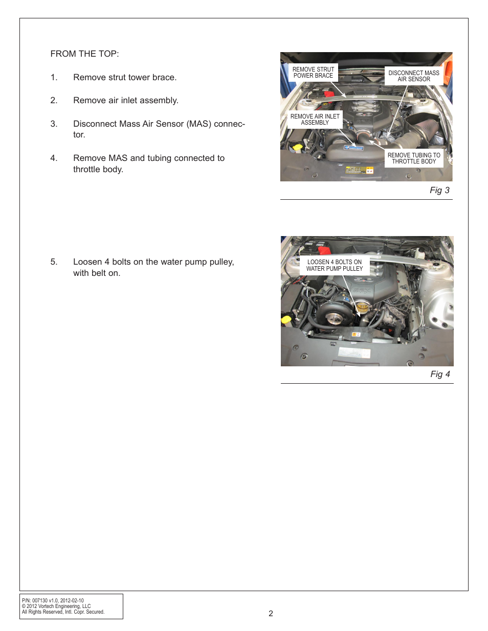 Vortech 8-Rib Drive Upgrade for 2011-2012 Mustang GT User Manual | Page 10 / 22