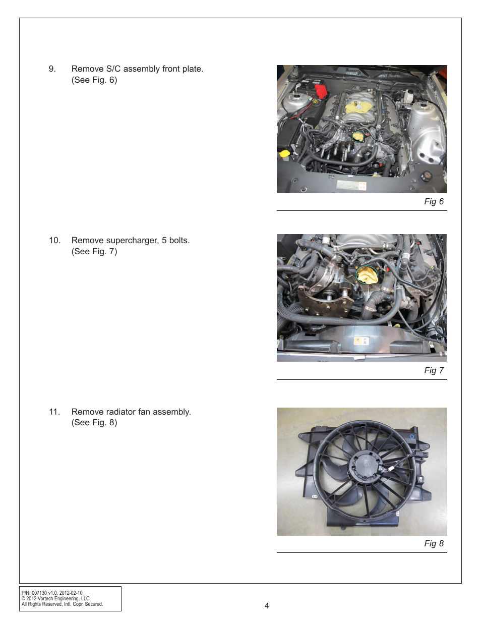 Vortech 8-Rib Drive Upgrade for 2011-2012 Mustang GT User Manual | Page 12 / 22