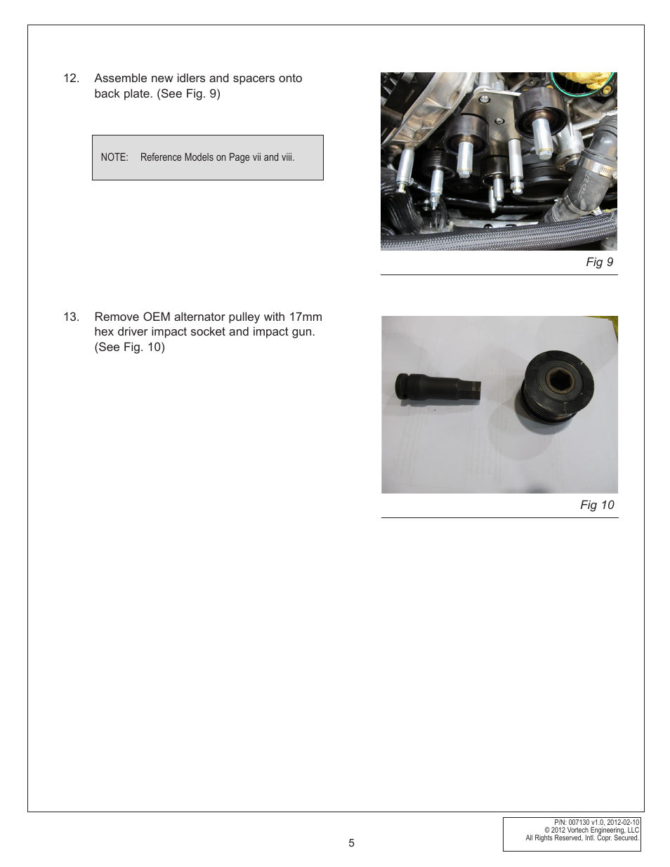 Vortech 8-Rib Drive Upgrade for 2011-2012 Mustang GT User Manual | Page 13 / 22