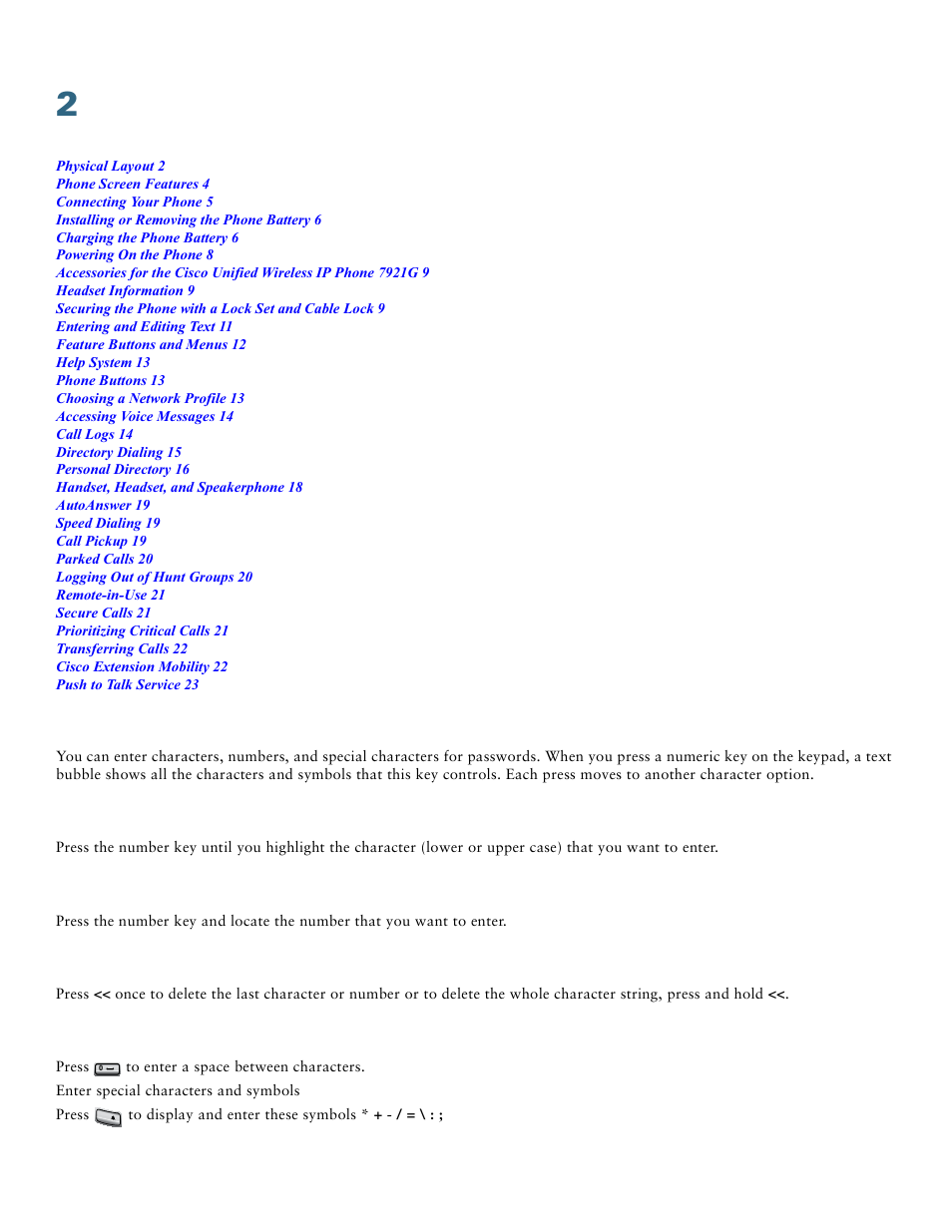 Operating your phone | Cisco Unified IP Phone 7921 User Manual | Page 11 / 28