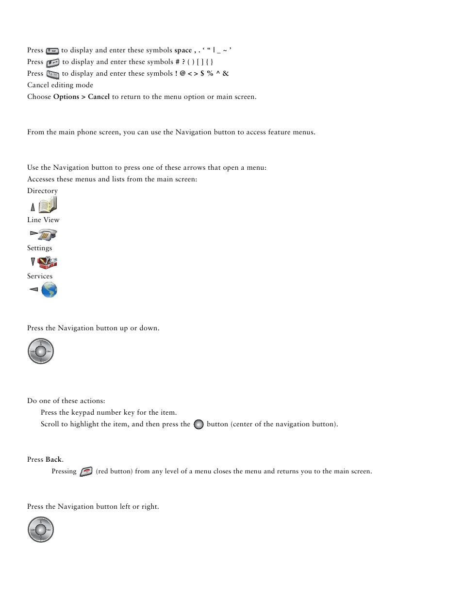 Feature buttons and menus | Cisco Unified IP Phone 7921 User Manual | Page 12 / 28