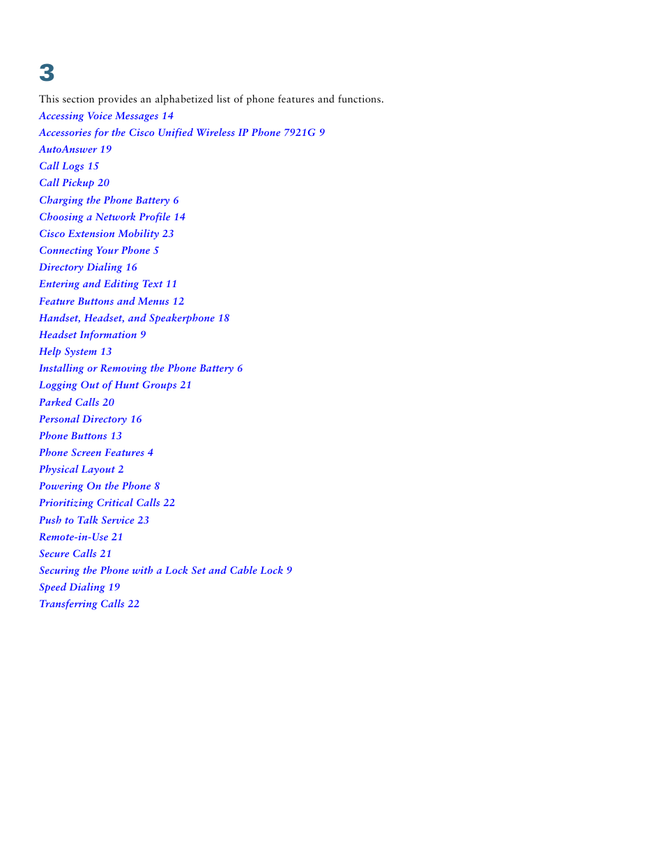 Phone features and functions | Cisco Unified IP Phone 7921 User Manual | Page 26 / 28