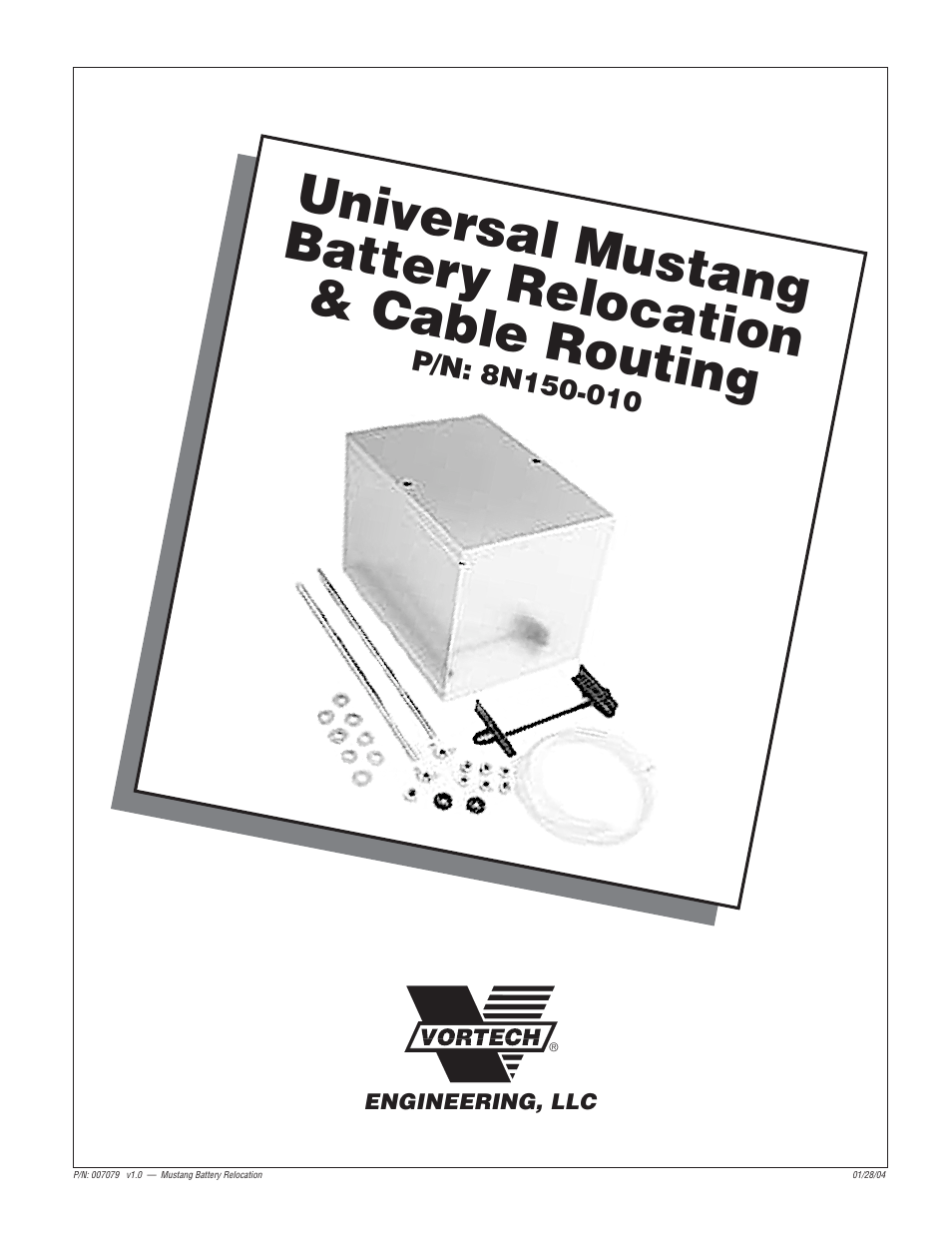 Vortech Universal Battery Relocation User Manual | 6 pages