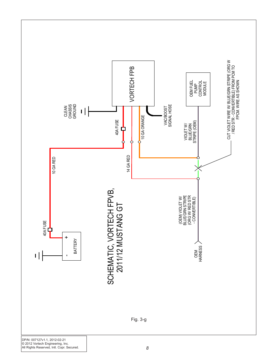 Vortech Maxflo Fuel Pump Booster (FPB) for 2011-2012 Mustang User Manual | Page 14 / 19