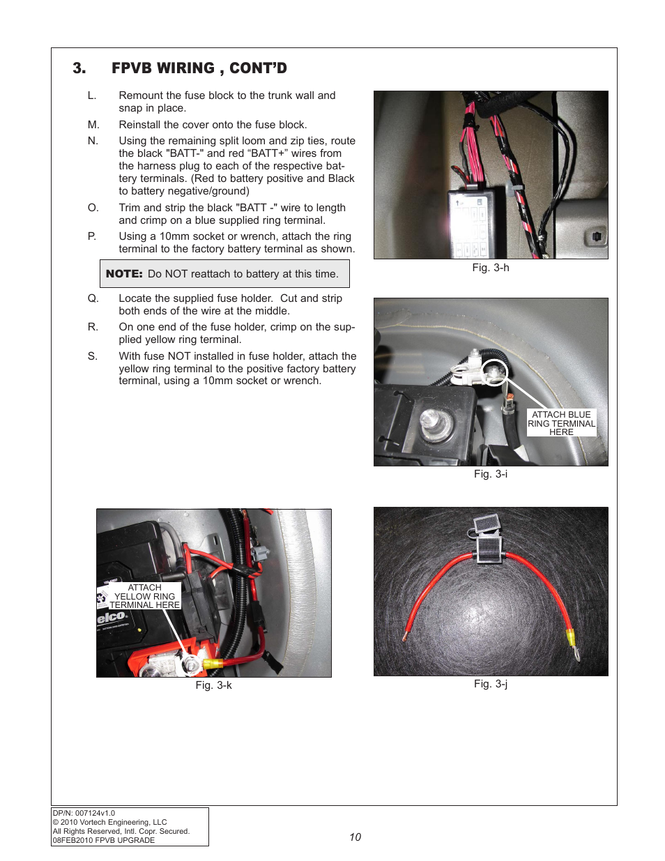 Fpvb wiring , cont’d | Vortech 2010+ Camaro Fuel Pump Voltage Booster User Manual | Page 16 / 20