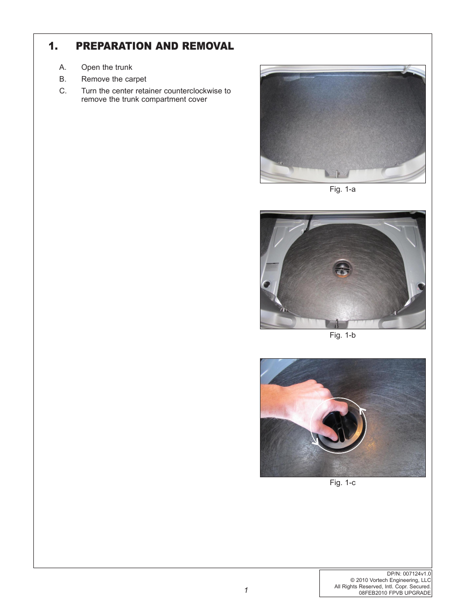 Preparation and removal | Vortech 2010+ Camaro Fuel Pump Voltage Booster User Manual | Page 7 / 20