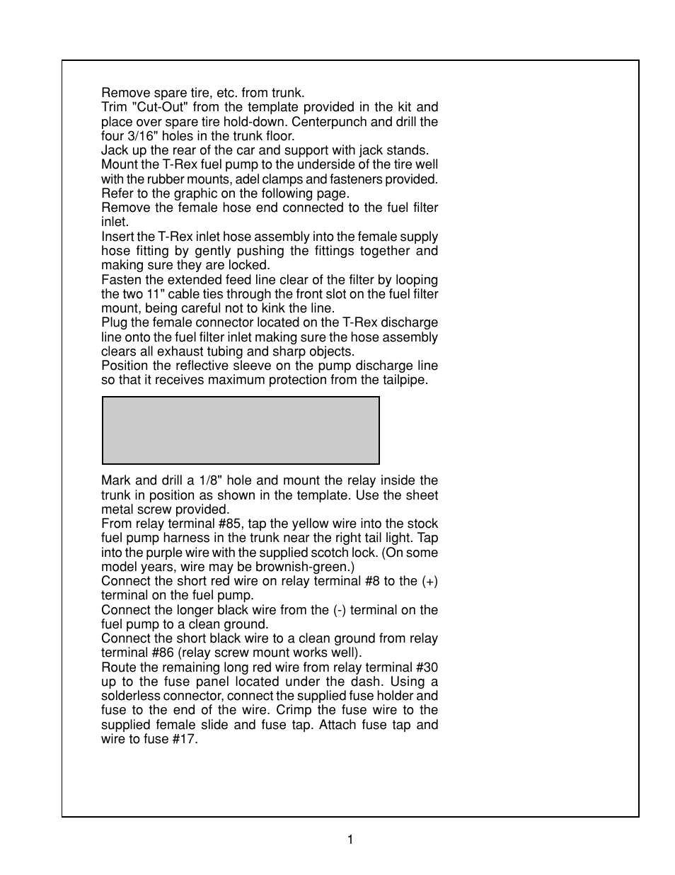 Vortech 1994-1998 4.6L Mustang T-Rex User Manual | 2 pages