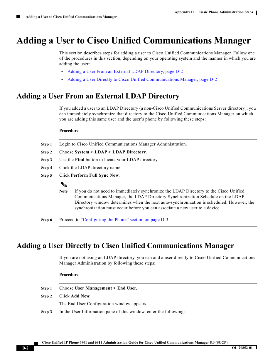 Adding a user from an external ldap directory | Cisco OL-20852-01 User Manual | Page 2 / 8