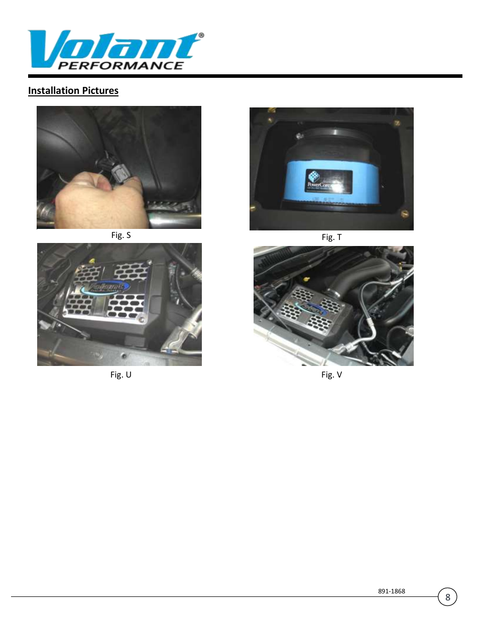 Installation pictures | Volant Ram User Manual | Page 8 / 8