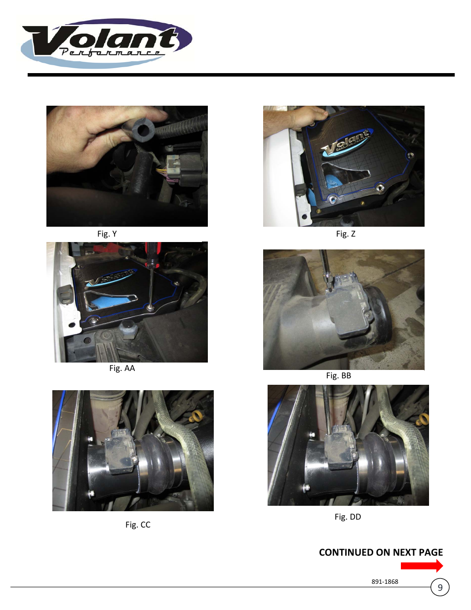 Continued on next page | Volant Yukon XL 1500 User Manual | Page 9 / 10