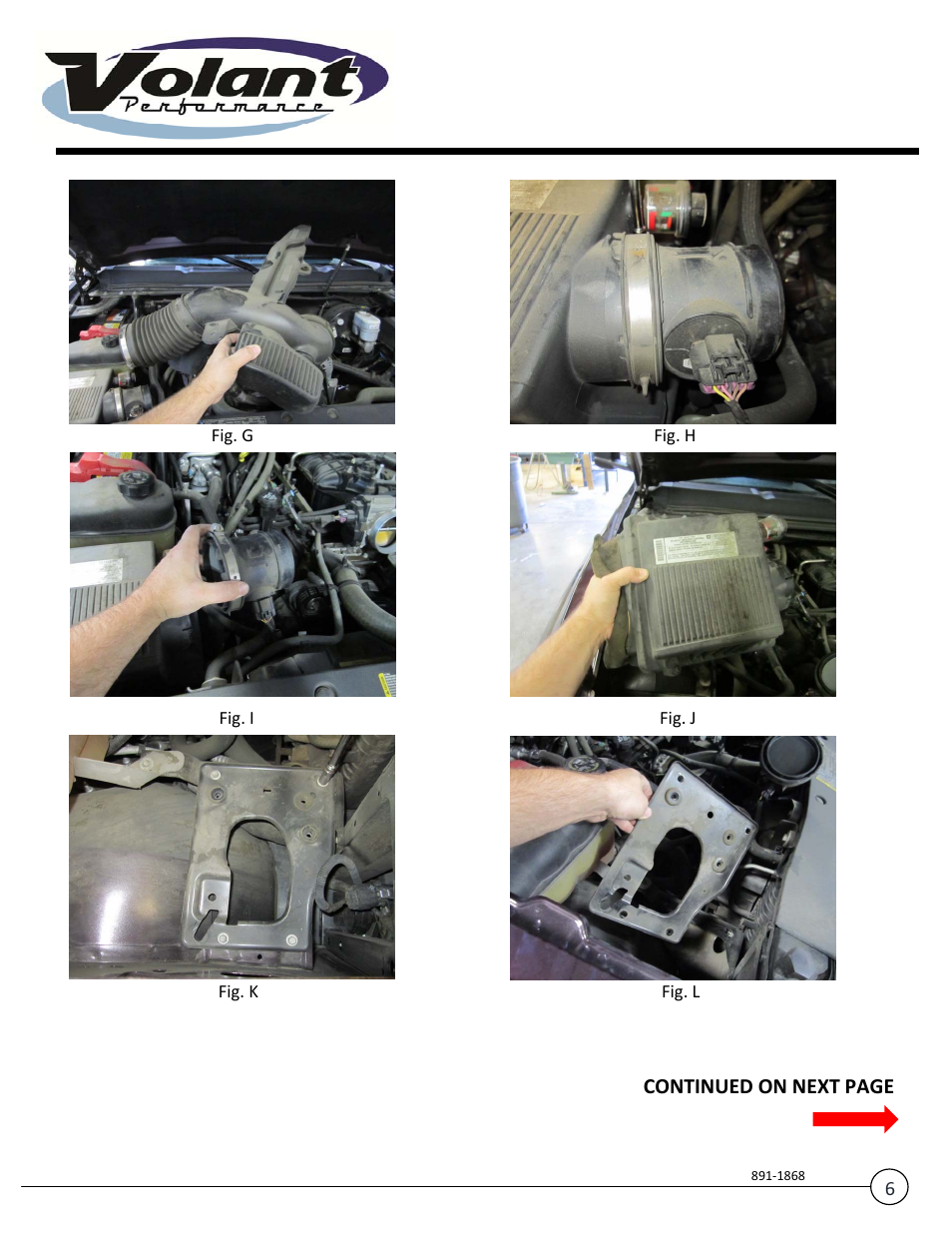 Continued on next page | Volant Escalade User Manual | Page 6 / 9