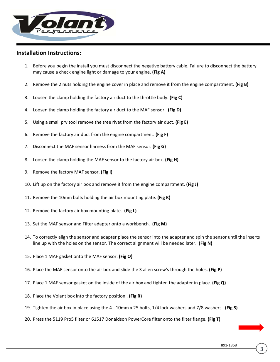 Installation instructions | Volant Avalanche 1500 User Manual | Page 3 / 10